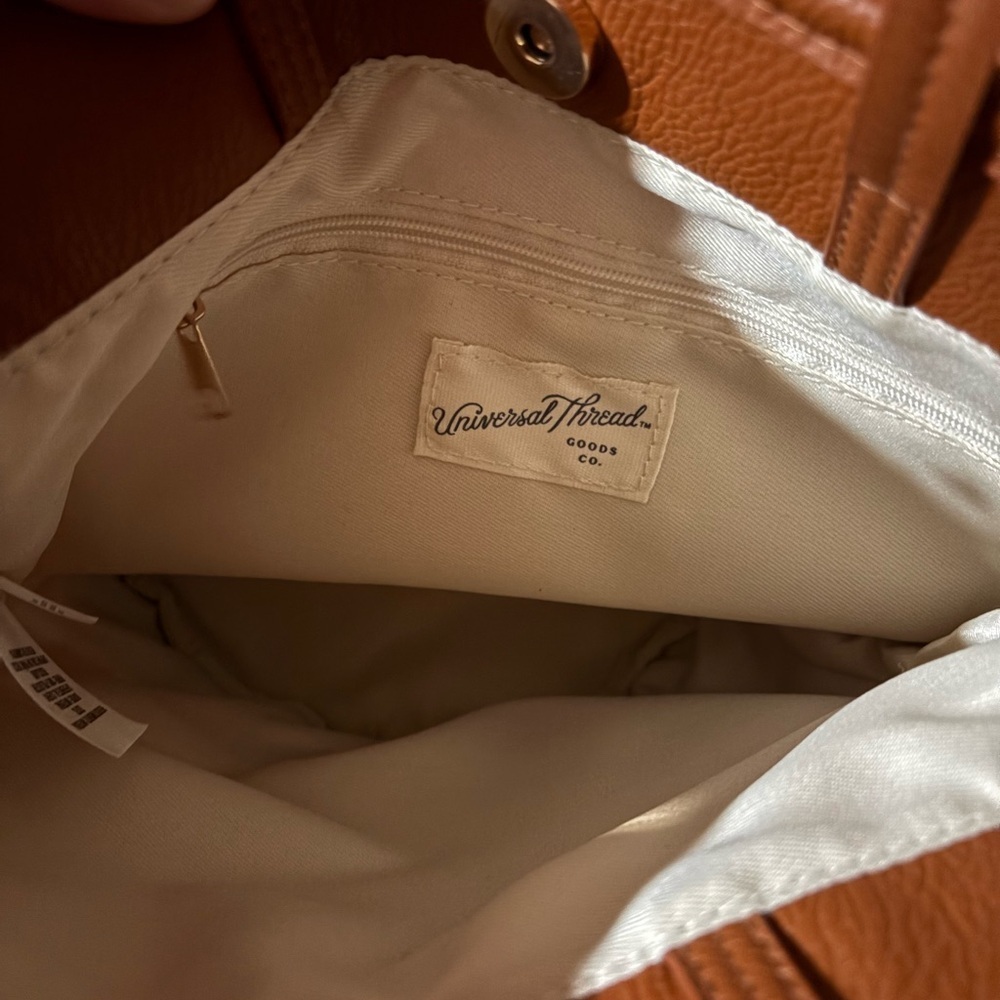 Universal Thread Tan Leather Handbag - Picture 2 of 2